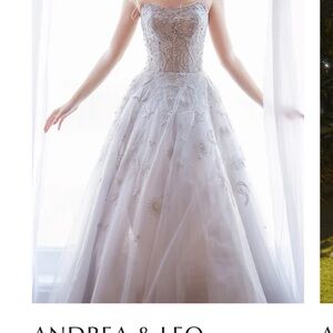 Andrea & Leo Couture Embellished Prom Dress sizes 6 gently used